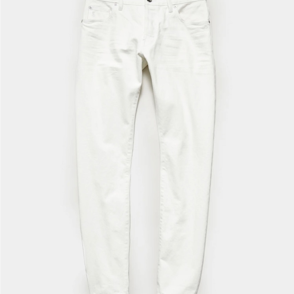 Todd Snyder Slim Fit Japanese Selvedge Stretch White Jean Denim